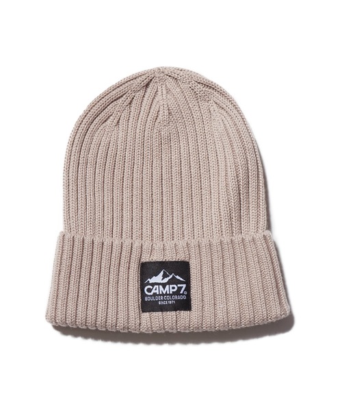 CAMP7（キャンプセブン）の「CAMP7 KNIT CAP（ニットキャップ/ビーニー・メンズ・ブラック/ベージュ/パープル/ブラウン/イエロー/グリーン/ヘザーグレー・FREE）」の4枚目の写真