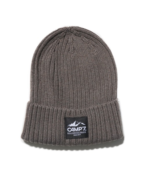 CAMP7（キャンプセブン）の「CAMP7 KNIT CAP（ニットキャップ/ビーニー・メンズ・ブラック/ベージュ/パープル/ブラウン/イエロー/グリーン/ヘザーグレー・FREE）」の3枚目の写真