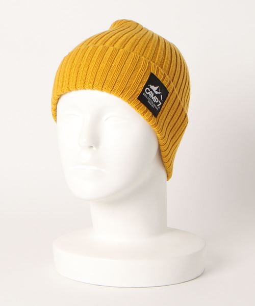 CAMP7（キャンプセブン）の「CAMP7 KNIT CAP（ニットキャップ/ビーニー・メンズ・ブラック/ベージュ/パープル/ブラウン/イエロー/グリーン/ヘザーグレー・FREE）」の9枚目の写真