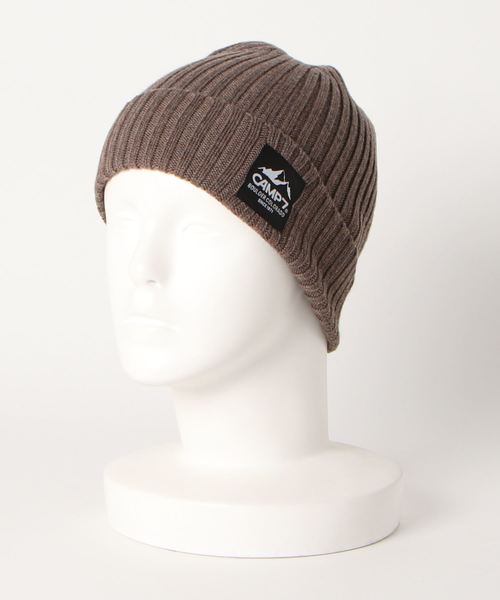 CAMP7（キャンプセブン）の「CAMP7 KNIT CAP（ニットキャップ/ビーニー・メンズ・ブラック/ベージュ/パープル/ブラウン/イエロー/グリーン/ヘザーグレー・FREE）」の14枚目の写真
