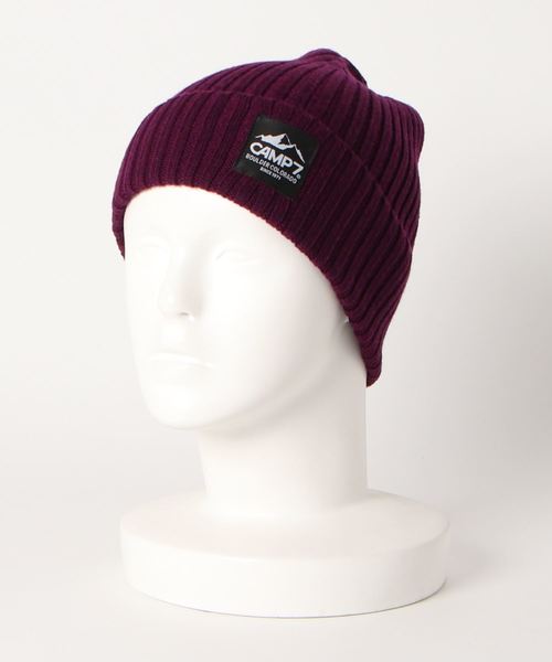 CAMP7（キャンプセブン）の「CAMP7 KNIT CAP（ニットキャップ/ビーニー・メンズ・ブラック/ベージュ/パープル/ブラウン/イエロー/グリーン/ヘザーグレー・FREE）」の15枚目の写真