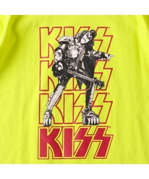 RADCHAP（ラッドチャップ）の「【KISS/キス】コラボBIG半袖Tシャツ（Tシャツ/カットソー・キッズ・チャコールグレー/イエロー・90cm/110cm/100cm/120cm/130cm/140cm/150cm）」の7枚目の写真