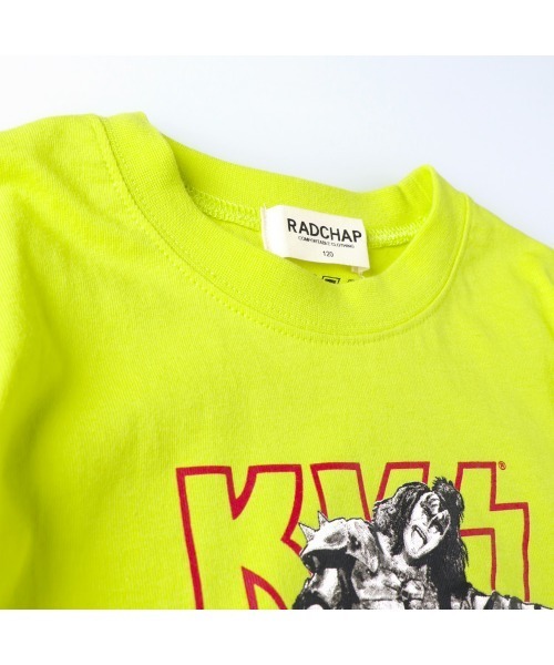 RADCHAP（ラッドチャップ）の「【KISS/キス】コラボBIG半袖Tシャツ（Tシャツ/カットソー・キッズ・チャコールグレー/イエロー・90cm/110cm/100cm/120cm/130cm/140cm/150cm）」の8枚目の写真