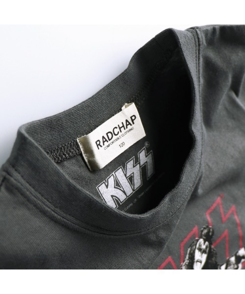 RADCHAP（ラッドチャップ）の「【KISS/キス】コラボBIG半袖Tシャツ（Tシャツ/カットソー・キッズ・チャコールグレー/イエロー・90cm/110cm/100cm/120cm/130cm/140cm/150cm）」の13枚目の写真