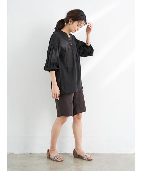 CRAFT STANDARD BOUTIQUE（クラフトスタンダードブティック）の「ツイルストレッチショートパンツ（その他パンツ・レディース・チャコールグレー/ベージュ/ネイビー・LL/S/M/L）」の10枚目の写真