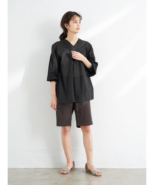 CRAFT STANDARD BOUTIQUE（クラフトスタンダードブティック）の「ツイルストレッチショートパンツ（その他パンツ・レディース・チャコールグレー/ベージュ/ネイビー・LL/S/M/L）」の11枚目の写真