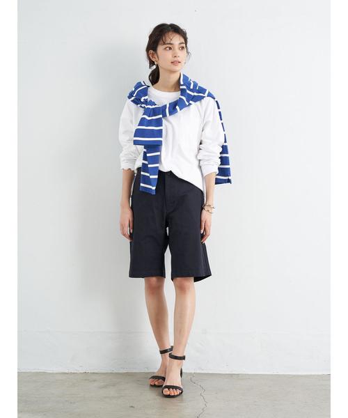 CRAFT STANDARD BOUTIQUE（クラフトスタンダードブティック）の「ツイルストレッチショートパンツ（その他パンツ・レディース・チャコールグレー/ベージュ/ネイビー・LL/S/M/L）」の13枚目の写真