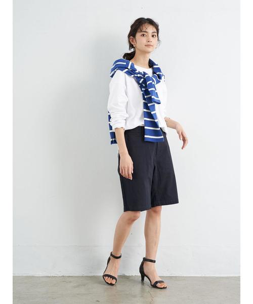 CRAFT STANDARD BOUTIQUE（クラフトスタンダードブティック）の「ツイルストレッチショートパンツ（その他パンツ・レディース・チャコールグレー/ベージュ/ネイビー・LL/S/M/L）」の15枚目の写真