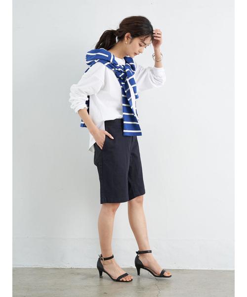 CRAFT STANDARD BOUTIQUE（クラフトスタンダードブティック）の「ツイルストレッチショートパンツ（その他パンツ・レディース・チャコールグレー/ベージュ/ネイビー・LL/S/M/L）」の16枚目の写真