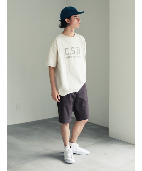 CRAFT STANDARD BOUTIQUE（クラフトスタンダードブティック）の「ツイルストレッチショートパンツ（その他パンツ・レディース・チャコールグレー/ベージュ/ネイビー・LL/S/M/L）」の2枚目の写真