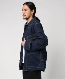  peak takibi カバーオール キャンピング ジャケット 紫 Snow Peak（スノーピーク）の「Indigo TAKIBI Coverall
