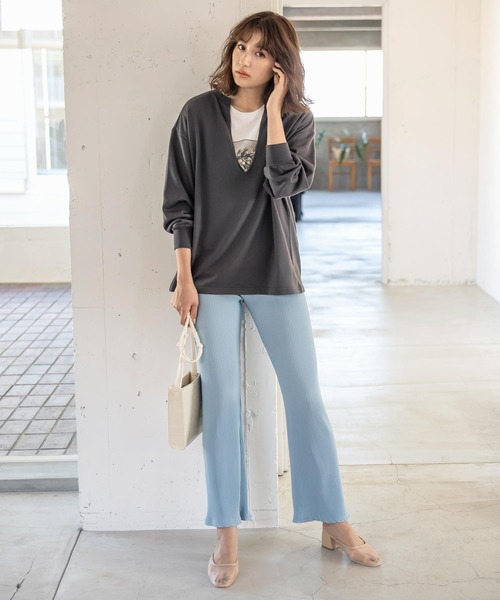 細リブカットソーワイドパンツ その他パンツ Kobe Lettuce コウベレタス のファッション通販 Zozotown