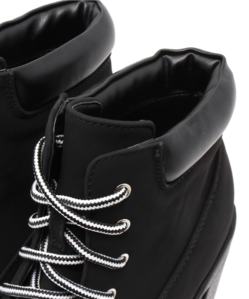 WEGO（ウィゴー）の「WEGO/タンクヒールブーツ（ブーツ・レディース・ブラック/キャメル・LARGE/MEDIUM）」の12枚目の写真