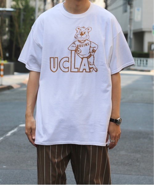 SUNNY SPORTS(サニースポーツ)の「SUNNY SPORTS/サニースポーツ UCLA 100TH 90S BEAR TEE(Tシャツ/カットソー)」|ホワイト