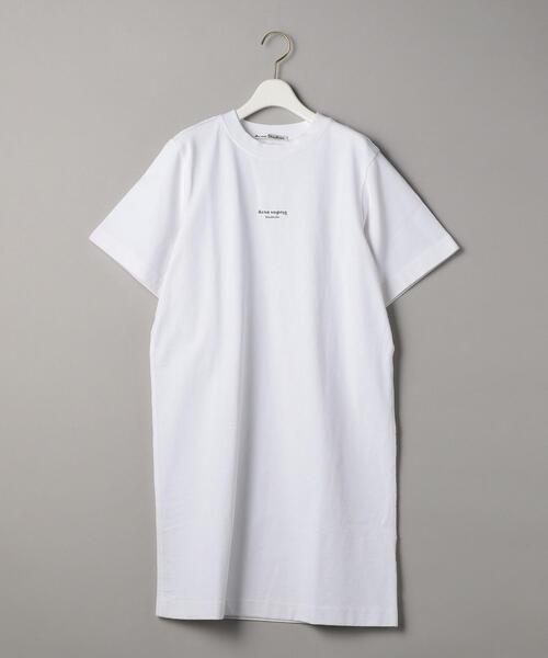 Acne Studios（アクネストゥディオズ）の「＜Acne Studios＞リバースロゴショートスリーブドレスΨо（Tシャツ/カットソー・レディース・ブラック/ホワイト/レッド・SMALL）」の7枚目の写真