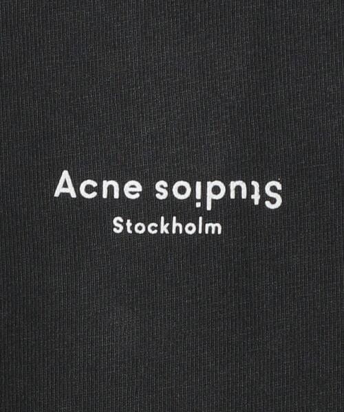 Acne Studios（アクネストゥディオズ）の「＜Acne Studios＞リバースロゴショートスリーブドレスΨо（Tシャツ/カットソー・レディース・ブラック/ホワイト/レッド・SMALL）」の9枚目の写真