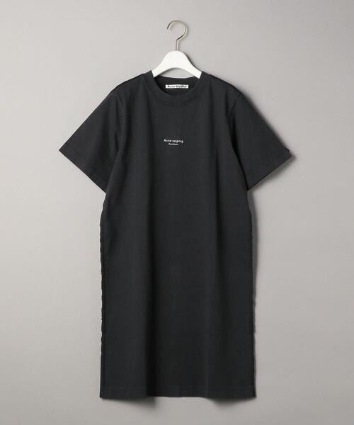 Acne Studios（アクネストゥディオズ）の「＜Acne Studios＞リバースロゴショートスリーブドレスΨо（Tシャツ/カットソー・レディース・ブラック/ホワイト/レッド・SMALL）」の10枚目の写真