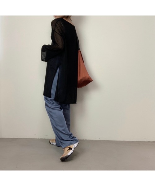 CFT.（シフト）の「CFT. Summer knit sheer PO（ニット/セーター・レディース・ブラック/アイボリー/ミント/ブルー・FREE）」の6枚目の写真