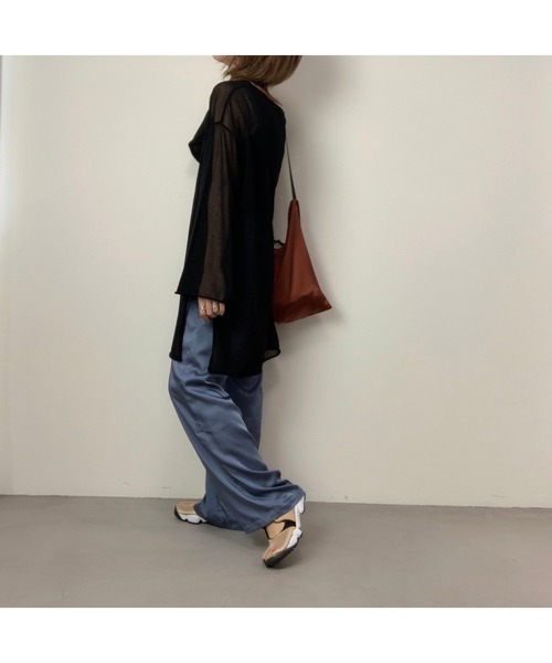 CFT.（シフト）の「CFT. Summer knit sheer PO（ニット/セーター・レディース・ブラック/アイボリー/ミント/ブルー・FREE）」の7枚目の写真