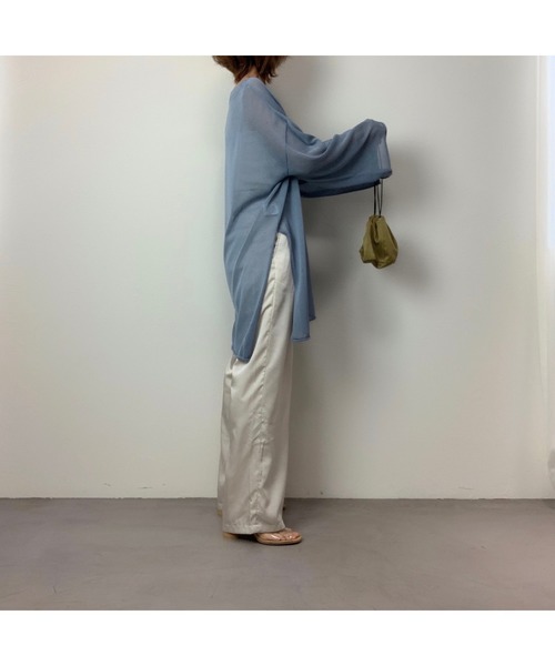 CFT.（シフト）の「CFT. Summer knit sheer PO（ニット/セーター・レディース・ブラック/アイボリー/ミント/ブルー・FREE）」の20枚目の写真