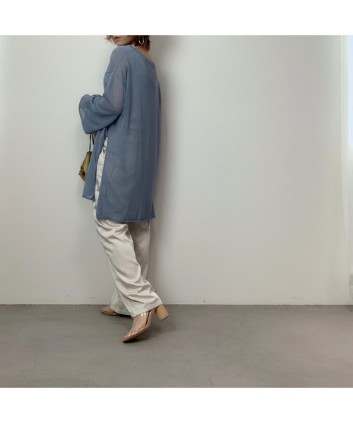 CFT.（シフト）の「CFT. Summer knit sheer PO（ニット/セーター・レディース・ブラック/アイボリー/ミント/ブルー・FREE）」の21枚目の写真