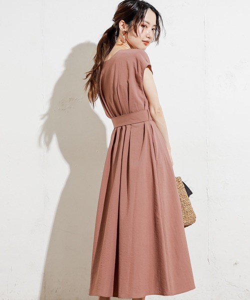 natural couture（ナチュラルクチュール）の「フロント釦ノースリーブワンピース Sサイズ（ワンピース・レディース・ブラック/ベージュ/グリーン/モカ/ストライプ/ブラック系その他/レンガ・SMALL）」の16枚目の写真