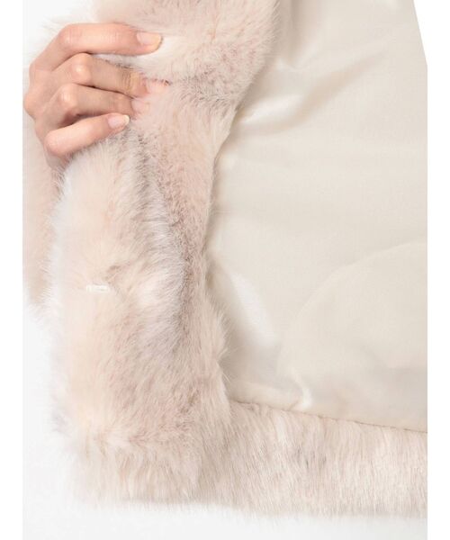 MERCURYDUO（マーキュリーデュオ）の「エコファーコクーンコート（その他アウター・レディース・ベージュ/ブラウン・FREE）」の6枚目の写真