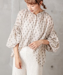PUAL CE CIN | 小花ギャザーブラウス(シャツ/ブラウス)