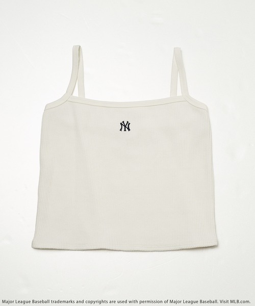 BACK TO THE FIELD（バック トゥー ザ フィールド）の「【MLB】ワンポイントロゴキャミソール（キャミソール・レディース・ブラック/グレー/オフホワイト/グリーン・FREE）」の2枚目の写真