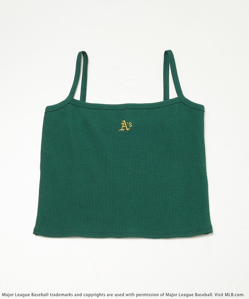 BACK TO THE FIELD（バック トゥー ザ フィールド）の「【MLB】ワンポイントロゴキャミソール（キャミソール・レディース・ブラック/グレー/オフホワイト/グリーン・FREE）」の4枚目の写真