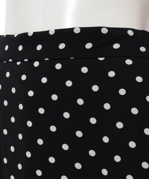fifth calin（フィフスカラン）の「ドットデザイン裾ティアードスカート（スカート・レディース・ブラック/パープル・MEDIUM）」の13枚目の写真
