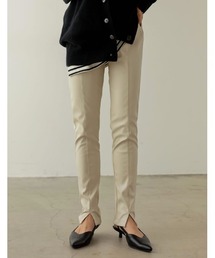 Re:EDIT | 裏微起毛ヴィーガンレザーセンタースリットレギパン(その他パンツ)