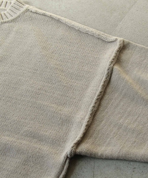 Chillfar（チルファー）の「シームオーバーサイズニット（ニット/セーター・レディース・ブラック/ベージュ/ブラウン/グレー/アイボリー/レンガ・MEDIUM/LARGE）」の8枚目の写真