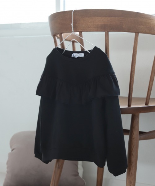 GLOBAL WORK(グローバルワーク)の「【キッズ】速乾DRYフリルスウェット/918294(Tシャツ/カットソー・キッズ・ブラック/オフホワイト/ライトグリーン/ライトパープル・100cm/130cm/110cm/120cm/140cm)」の15枚目の写真
