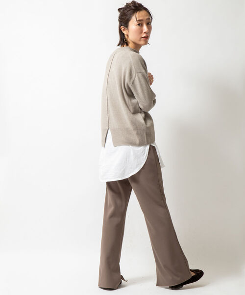 NOLLEY’S(ノーリーズ)の「ジャージスリットパンツ(その他パンツ・レディース・カーキ/ブラック・38/36)」の18枚目の写真