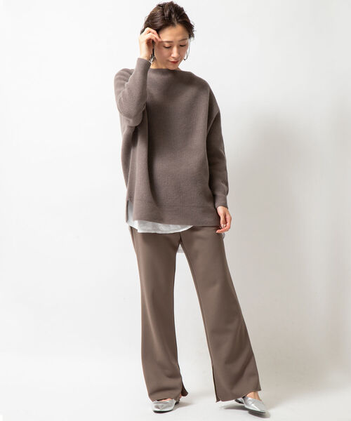 NOLLEY’S(ノーリーズ)の「ジャージスリットパンツ(その他パンツ・レディース・カーキ/ブラック・38/36)」の19枚目の写真