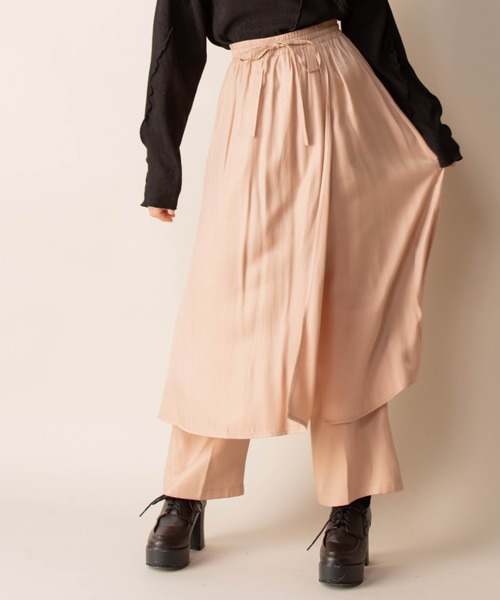 Mysa&Liina(ミーサリーナ)の「ラップスカート見えパンツ(その他パンツ・レディース・オレンジ/ブルー/ブラック/グレー系その他・M)」の4枚目の写真