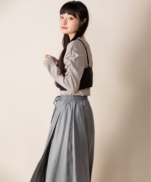 Mysa&Liina(ミーサリーナ)の「ラップスカート見えパンツ(その他パンツ・レディース・オレンジ/ブルー/ブラック/グレー系その他・M)」の8枚目の写真