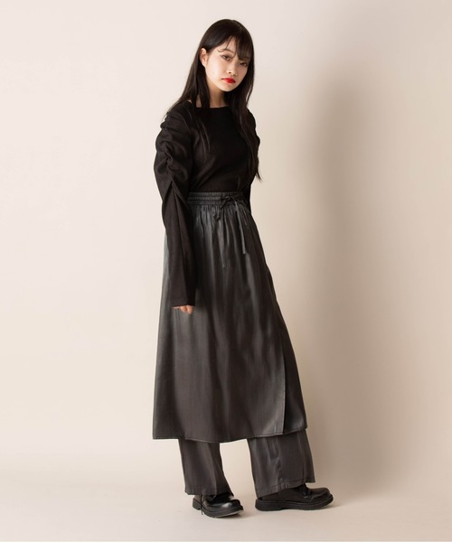 Mysa&Liina(ミーサリーナ)の「ラップスカート見えパンツ(その他パンツ・レディース・オレンジ/ブルー/ブラック/グレー系その他・M)」の10枚目の写真