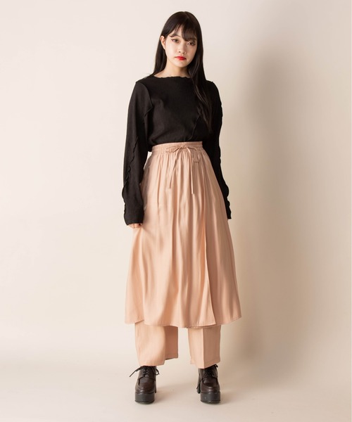 Mysa&Liina(ミーサリーナ)の「ラップスカート見えパンツ(その他パンツ・レディース・オレンジ/ブルー/ブラック/グレー系その他・M)」の12枚目の写真