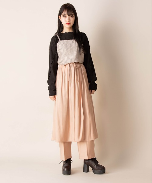 Mysa&Liina(ミーサリーナ)の「ラップスカート見えパンツ(その他パンツ・レディース・オレンジ/ブルー/ブラック/グレー系その他・M)」の14枚目の写真