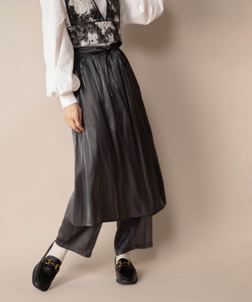 Mysa&Liina(ミーサリーナ)の「ラップスカート見えパンツ(その他パンツ・レディース・オレンジ/ブルー/ブラック/グレー系その他・M)」の16枚目の写真