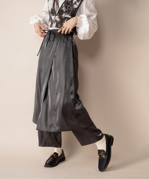 Mysa&Liina(ミーサリーナ)の「ラップスカート見えパンツ(その他パンツ・レディース・オレンジ/ブルー/ブラック/グレー系その他・M)」の17枚目の写真