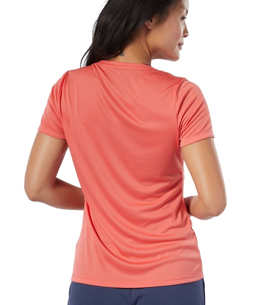 Reebok(リーボック)の「ランニング ウィンドスプリント Tシャツ / Running Windsprint Tee(Tシャツ/カットソー・レディース・コーラル/グレイッシュブルー・LARGE/SMALL/X-LARGE/MEDIUM)」の3枚目の写真