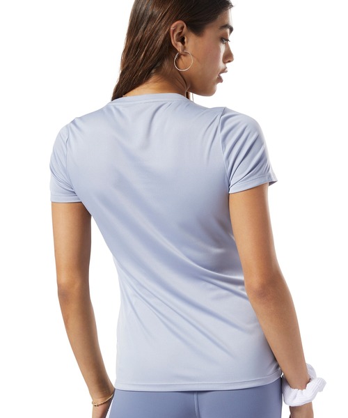 Reebok(リーボック)の「ランニング ウィンドスプリント Tシャツ / Running Windsprint Tee(Tシャツ/カットソー・レディース・コーラル/グレイッシュブルー・LARGE/SMALL/X-LARGE/MEDIUM)」の5枚目の写真