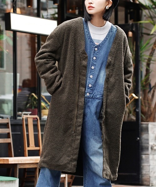 【未使用】1PIU1UGUALE3 ボアチェスターコート ボアチェスターコート 未使用】1PIU1UGUALE3 ボアチェスターコート