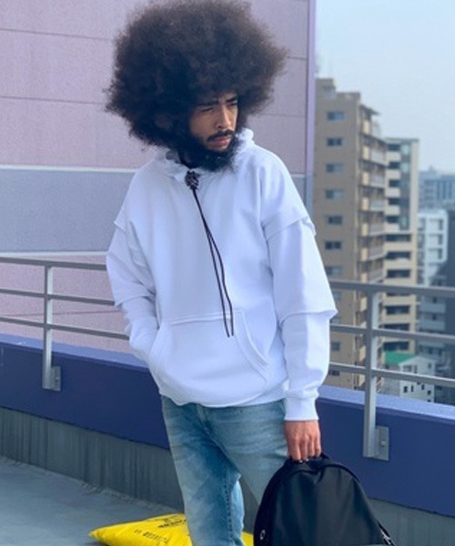 メンズ スウェット パーカー レイヤード カンガルーポケット パーカー Diesel ディーゼル のファッション通販 Zozotown