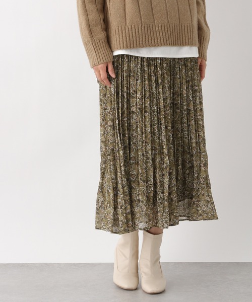 LEPSIM（レプシィム）の「プリントギャザースカート【WEB限定カラーあり】　923202（スカート・レディース・ブラック/ベージュ/グレー/ボルドー/レオパード・FREE）」の4枚目の写真