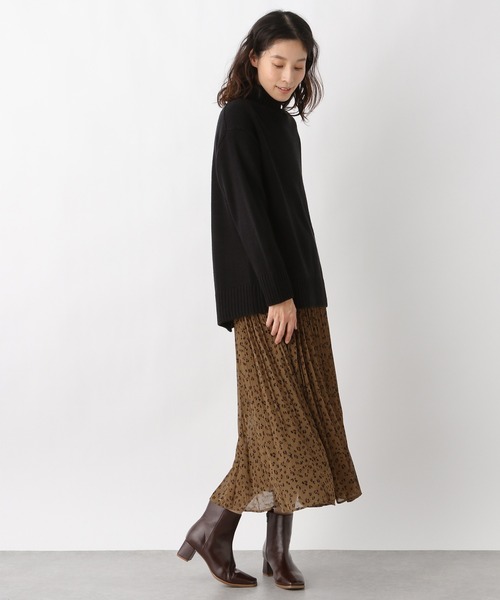 LEPSIM（レプシィム）の「プリントギャザースカート【WEB限定カラーあり】　923202（スカート・レディース・ブラック/ベージュ/グレー/ボルドー/レオパード・FREE）」の11枚目の写真