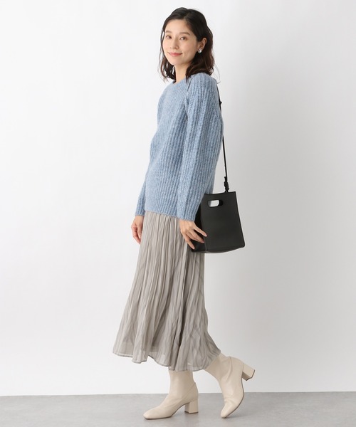 LEPSIM（レプシィム）の「プリントギャザースカート【WEB限定カラーあり】　923202（スカート・レディース・ブラック/ベージュ/グレー/ボルドー/レオパード・FREE）」の8枚目の写真